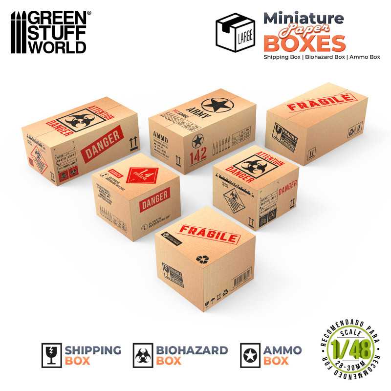 1:48/1:35 Miniature Printed Boxes - Large | MN modelář