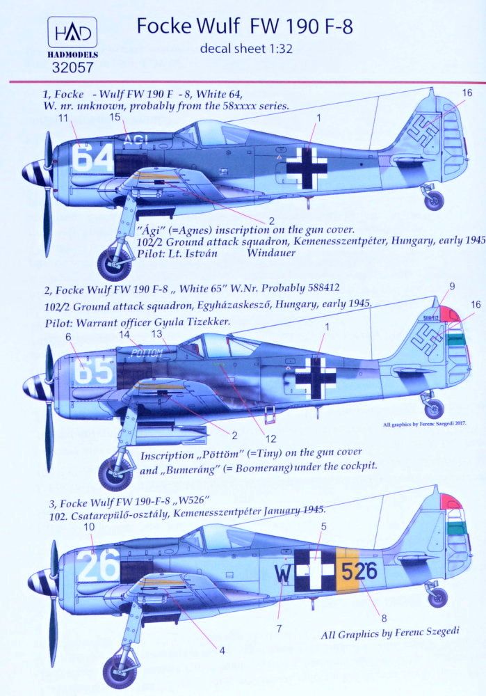 1 32 Decal Focke Wulf Fw 190 F 8 3x Camo Mn Modelář