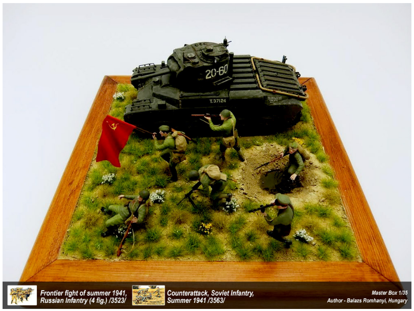 1:35 Eastern Front Series Soviet infantry in action